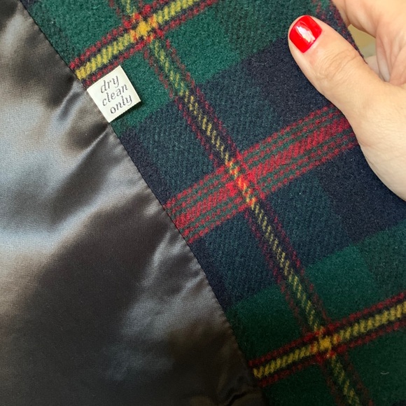 Pendleton Wool Belted Plaid Coat Vintage - Picture 7 of 8